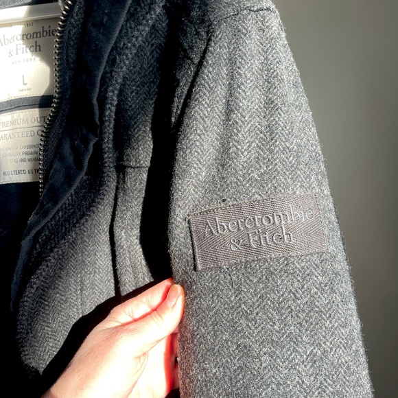 Abercrombie & Fitch Premium Wool Coat L - Picture 7 of 16